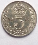 Verenigd Koninkrijk: 3 pence 1917 - Zilver, Postzegels en Munten, Munten | Europa | Niet-Euromunten, Ophalen of Verzenden, Overige landen