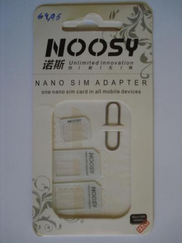 Adaptateur de carte nano SIM Noosy, Télécoms, Envoi, Neuf, Autres fournisseurs, Carte Sim