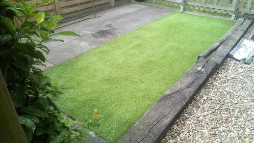 Kunstgras Portofino + onderdoek + bevestigingshaken 465x170, Tuin en Terras, Gras en Kunstgras, Gebruikt, Kunstgras, Minder dan 10 m²