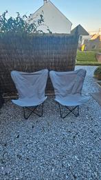 2 campingstoelen, Tuin en Terras, Ophalen, Zo goed als nieuw