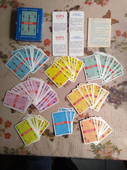 Vintage woord-en kaartspel belgisch 1988 Leon Arnou, Verzamelen, Speelkaarten, Jokers en Kwartetten, Zo goed als nieuw, Ophalen of Verzenden