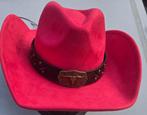 Cowboyhoed Rood grote Riem Bull 'S Hoed Lederen Band (Nieuw), Ophalen of Verzenden, Nieuw, Hoed