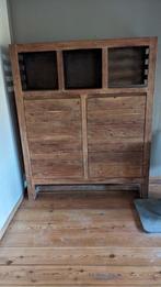 Kleerkast van massief teakhout 165x 135x45, Huis en Inrichting, Kasten | Wandmeubels, Ophalen, Zo goed als nieuw, Teakhout
