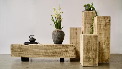 Sokkels en bankjes van hergebruikt hout - Harbourwood, Huis en Inrichting, Woonaccessoires | Zuilen en Pilaren, Nieuw, Ophalen of Verzenden