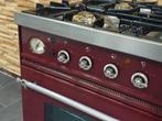 🔥Luxe Boretti Fornuis 90cm bordeaux rood & rvs 2 ovens, Elektronische apparatuur, Fornuizen, 60 cm of meer, Ophalen of Verzenden