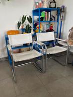 6 replica Breuer stoelen, Huis en Inrichting, Stoelen, Vijf, Zes of meer stoelen, Gebruikt, Leer, Wit