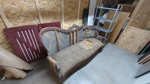 Oude antieke zetel Lodewijk Filips 1, Antiek en Kunst, Antiek | Meubels | Stoelen en Sofa's, Ophalen