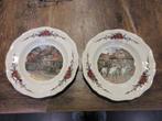 2 oude borden OBERNAI Faïenceries SARREGUEMINES France, Antiek en Kunst, Antiek | Servies los, Ophalen