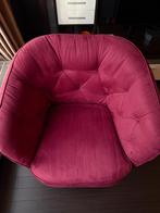 Fauteuil en velours bordeaux, Maison & Meubles, Enlèvement, Comme neuf, Autres matériaux