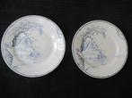Lot  2 stuks Antieke dessertbordje ( Petrus  Regout) MARINES, Ophalen of Verzenden