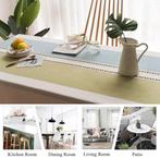 Nappe à rayures moderne en coton et lin LIVRAISON GRATUITE E, Envoi, Neuf, Rectangle