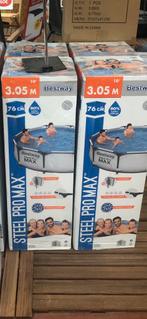 Zwembad steel pro max 3.05 met filter, Tuin en Terras, Ophalen of Verzenden, Nieuw