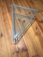 Salontafel Driehoek, Ophalen, Gebruikt, 100 tot 150 cm, Glas