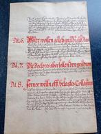 oud document - manuscript, Ophalen of Verzenden