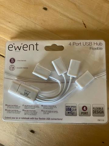 4 port usb, Enlèvement ou Envoi, Neuf, Ewent