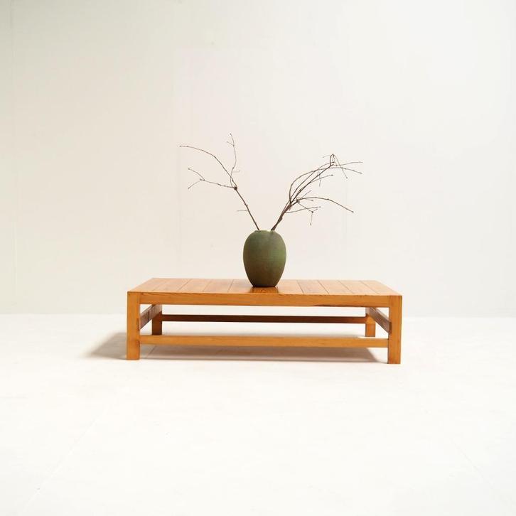 Vintage grenen koffietafel, Antiek en Kunst, Antiek | Meubels | Tafels, Ophalen of Verzenden