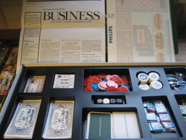 Gezelschapsspel “Business” – bordspel - vintage, Hobby en Vrije tijd, Gezelschapsspellen | Bordspellen, Zo goed als nieuw, Een of twee spelers
