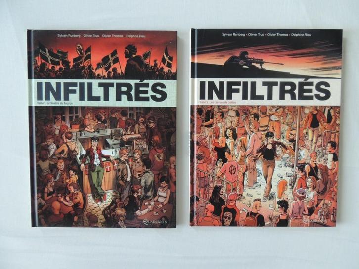 Infiltrés 1 + 2 EO, Livres, BD, Utilisé, Série complète ou Série, Enlèvement ou Envoi