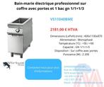 Bain-marie électrique professionnel sur coffre avec portes, Ophalen of Verzenden, Nieuw in verpakking, Overige typen