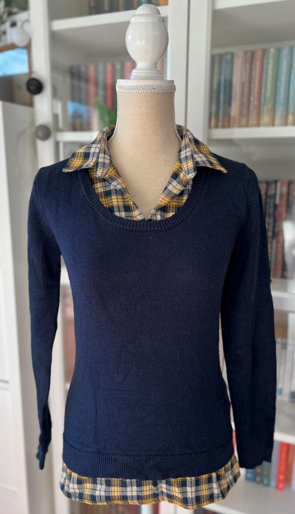 Pull-chemise bleu t.38, Kleding | Dames, Truien en Vesten, Gedragen, Maat 38/40 (M), Ophalen of Verzenden