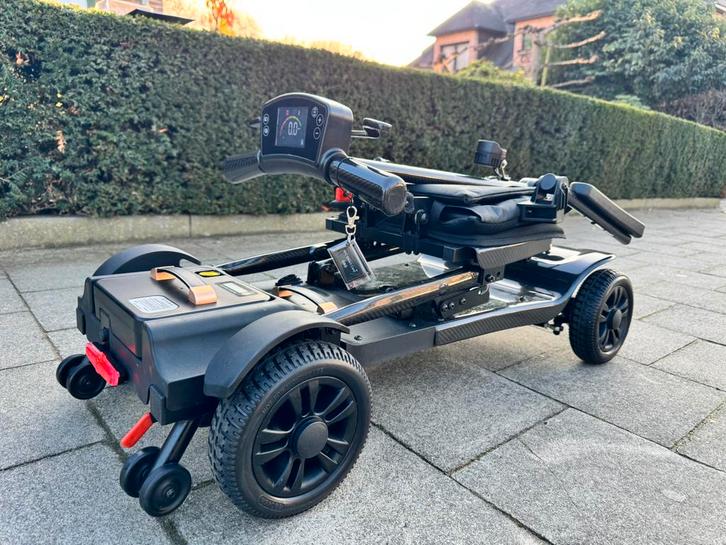 Opvouwbare Carbon Ultralichte 14kg Scootmobiel Nieuw scooter, Diversen, Rolstoelen, Nieuw, Elektrische rolstoel, Inklapbaar, Ophalen of Verzenden