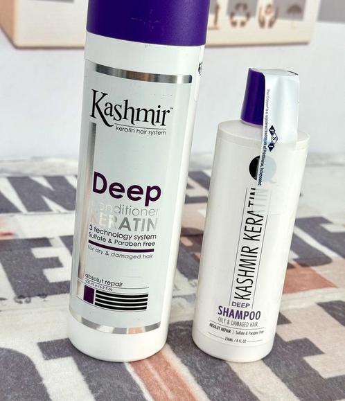 Kashmir Keratin Deep Shampoo + Conditioner - haarverzorging, Handtassen en Accessoires, Uiterlijk | Haarverzorging, Nieuw, Shampoo of Conditioner