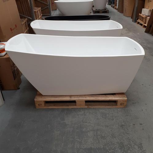 Moderne badkuip, Wit, Overloop + afvoer, 170cm, Nr188, Huis en Inrichting, Woonaccessoires | Overige, Nieuw, Ophalen of Verzenden