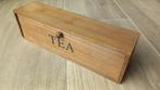 Houten theedoos, Ophalen, Gebruikt