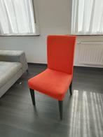 6 rode stoelen met donkere poten, Enlèvement, Utilisé, Rouge, Cinq, Six Chaises ou plus