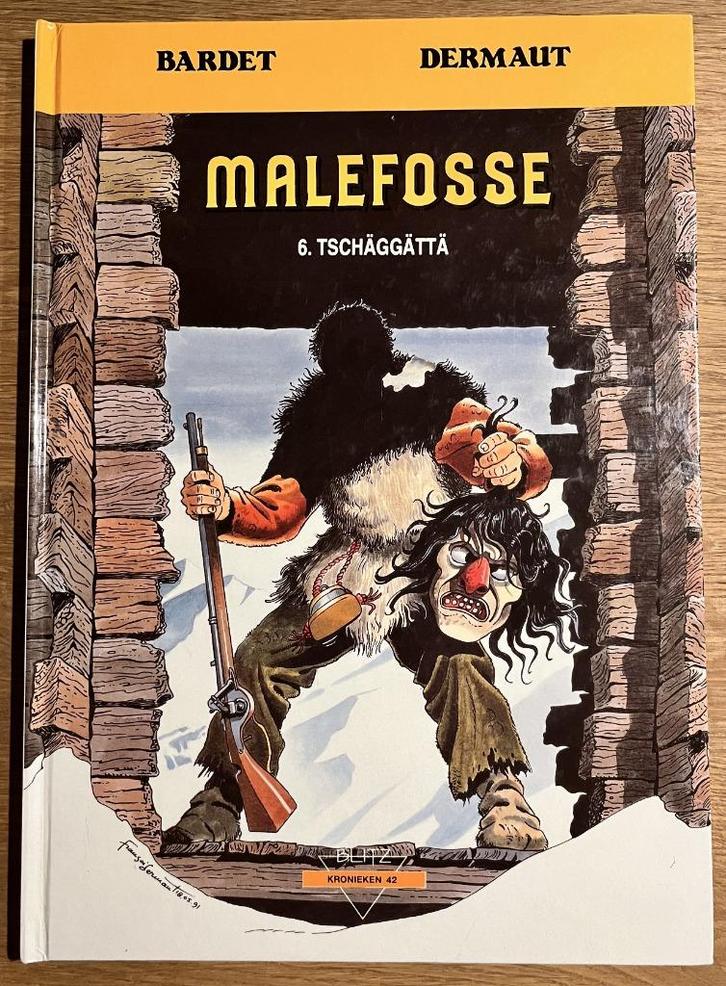 Malefosse - Tschäggätta - 42-1e dr HC (1992) Strip, Boeken, Stripverhalen, Zo goed als nieuw, Eén stripboek
