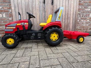 Tractor Rolly Toys met kar beschikbaar voor biedingen