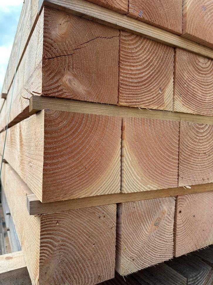 Douglas massieve palen of balken, Tuin en Terras, Palen, Balken en Planken, Zo goed als nieuw, Balken, Ophalen