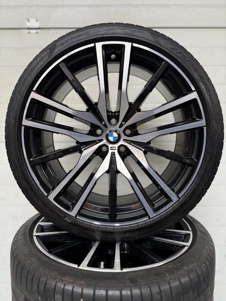 22’’ BMW X5 X6 G05 G06 VELGEN ZOMERBANDEN ORIG SET TPMS 742M, Auto-onderdelen, Banden en Velgen, Banden en Velgen, Zomerbanden