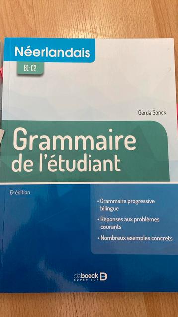 2 Livres: Grammaire de l’étudiant, Livres, Enlèvement ou Envoi, Comme neuf