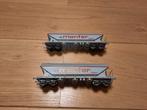B-models 45344 - Set de 2 wagons céréaliers, Hobby en Vrije tijd, Modeltreinen | H0, Ophalen of Verzenden, Zo goed als nieuw, Wagon