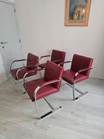 Ludwig Mies Van Der Rohe Knoll Studio stoelen 4, Ophalen, Gebruikt, Metaal, Design modern Knoll vintage