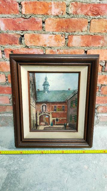 Vintage olieverfschilderij beschikbaar voor biedingen