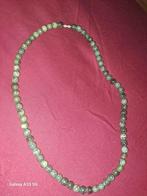 Olijfgroen natuurlijke jade ketting, Handtassen en Accessoires, Ophalen of Verzenden, Zo goed als nieuw