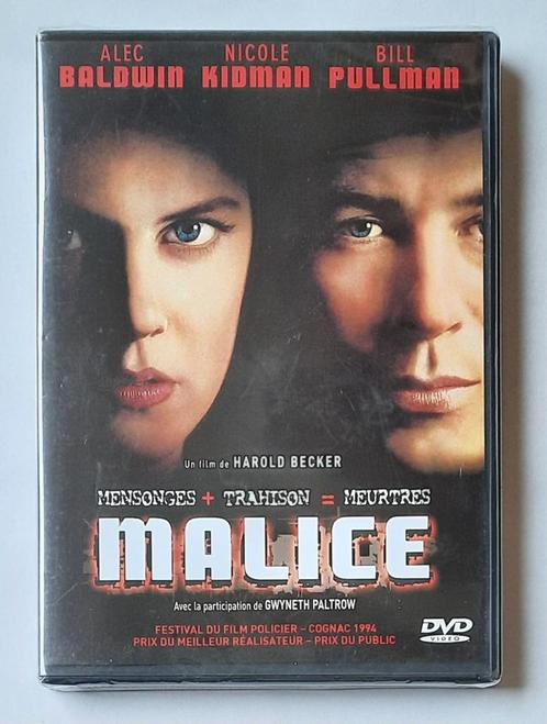 Malice (Kidman/Baldwin) neuf sous blister, CD & DVD, DVD | Thrillers & Policiers, Neuf, dans son emballage, Enlèvement ou Envoi