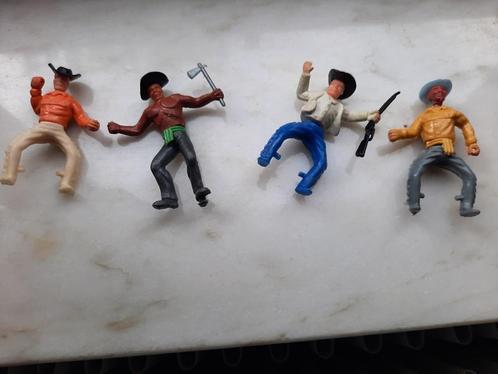 Set Vintage Plastic Western Figuren - Cowboys & Indianen (Ja, Antiek en Kunst, Antiek | Speelgoed, Ophalen