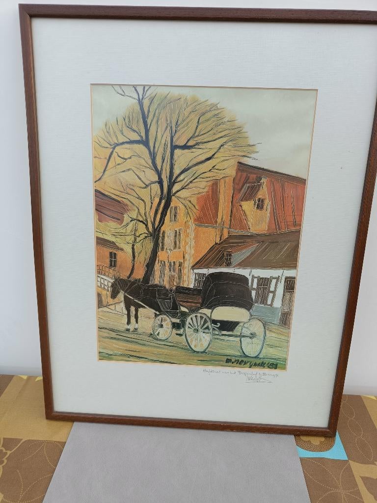 Martin Neirynck. Herfstrust aan het Begijnhof te Brugge., Huis en Inrichting, Woonaccessoires | Wanddecoraties, Ophalen
