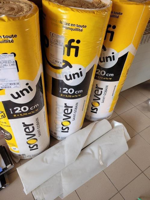 Isolatie isover comfi glaswol-R waarde 5.7 + rest dampscherm, Doe-het-zelf en Bouw, Isolatie en Afdichting, Nieuw, Muurisolatie