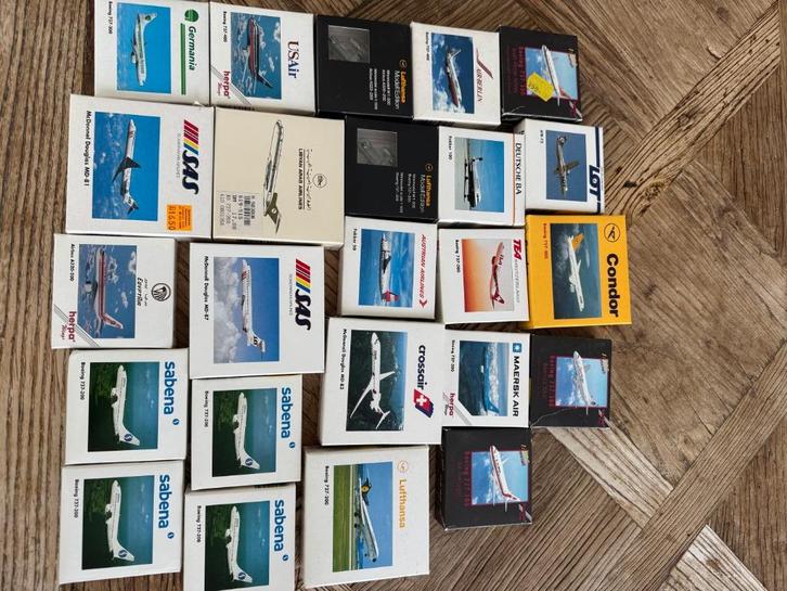 Herpa 1:500 en 1:200 LOT schaalmodelcollectie, Hobby en Vrije tijd, Modelbouw | Vliegtuigen en Helikopters, Nieuw, Vliegtuig, 1:200 of kleiner