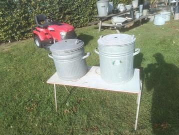 2 zinken steriliseerketels met origineel binnenwerk  beschikbaar voor biedingen