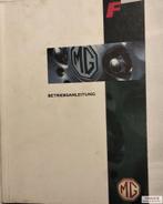 Handboek MG F RCL0131GER (Duitstalig), Ophalen of Verzenden