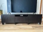 Ikea Tv-meubel, zwartbruin - 180x40x38 cm, Huis en Inrichting, Ophalen, 150 tot 200 cm, Zo goed als nieuw, Minder dan 100 cm