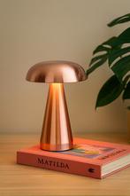 Design Mushroom LED Lamp – Dimbaar & Oplaadbaar - 4 kleuren, Verzenden, Nieuw, Scandinavisch, Metaal