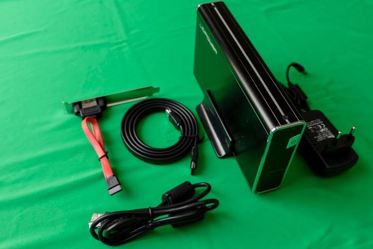 LC-POWER e-SATA+ USB2 behuizing voor externe harde schijf, Computers en Software, Harde schijven, Zo goed als nieuw, Desktop, Extern