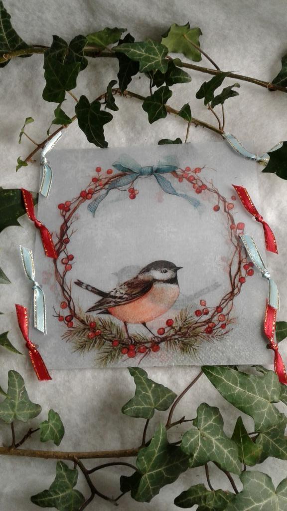 Kaarsenhouder - kerstkrans en vogelkaarshouder, Diversen, Kerst, Nieuw, Ophalen of Verzenden