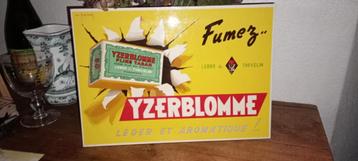 Oude kartonnen reclametabak Yzerblomme beschikbaar voor biedingen